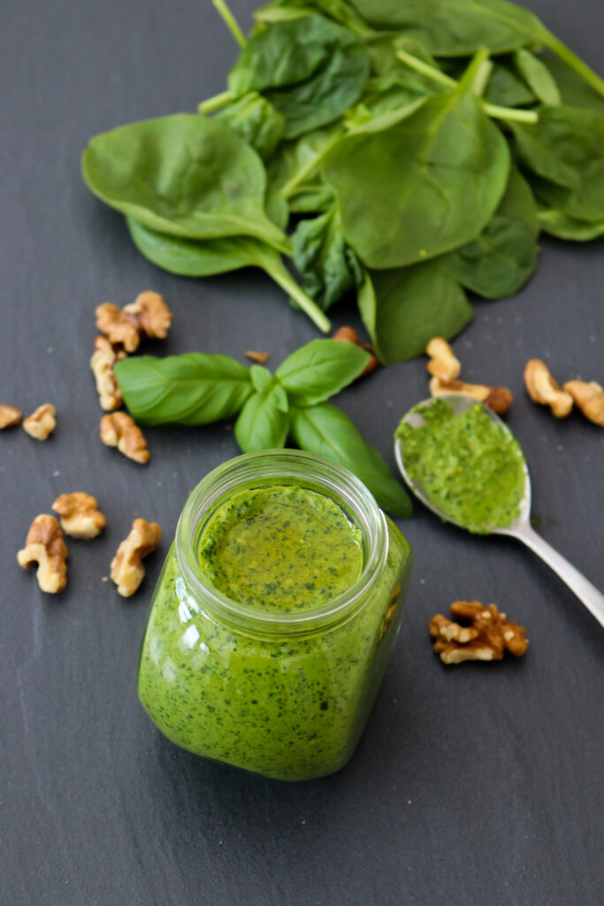 Spinach and Walnut Pesto Dish by Rish