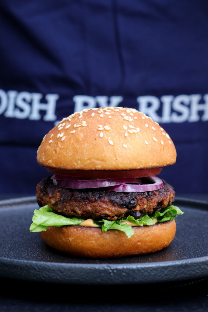 spicy black bean burgers