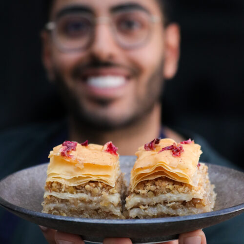 coconut and walnut baklava