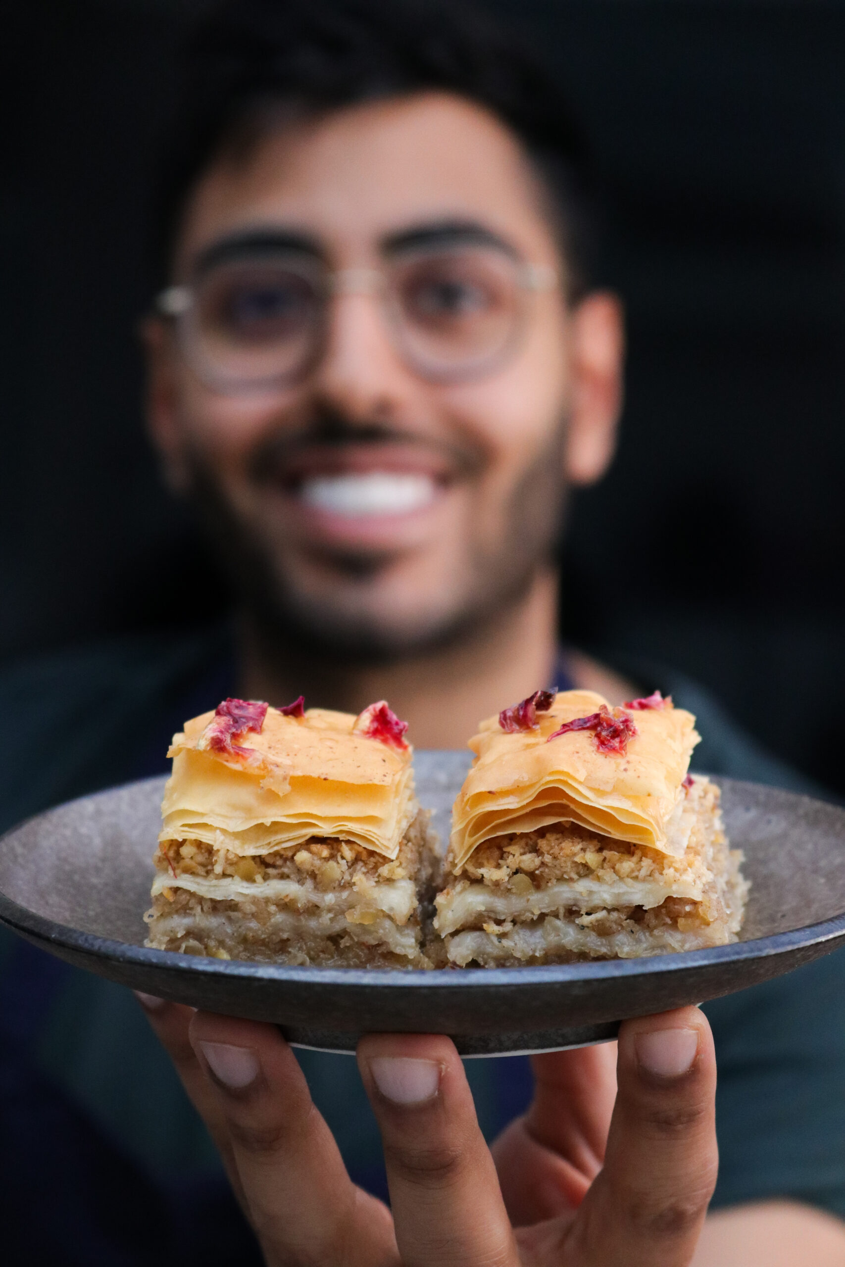 milk tea baklawa (baklava) - Cardamom and Tea