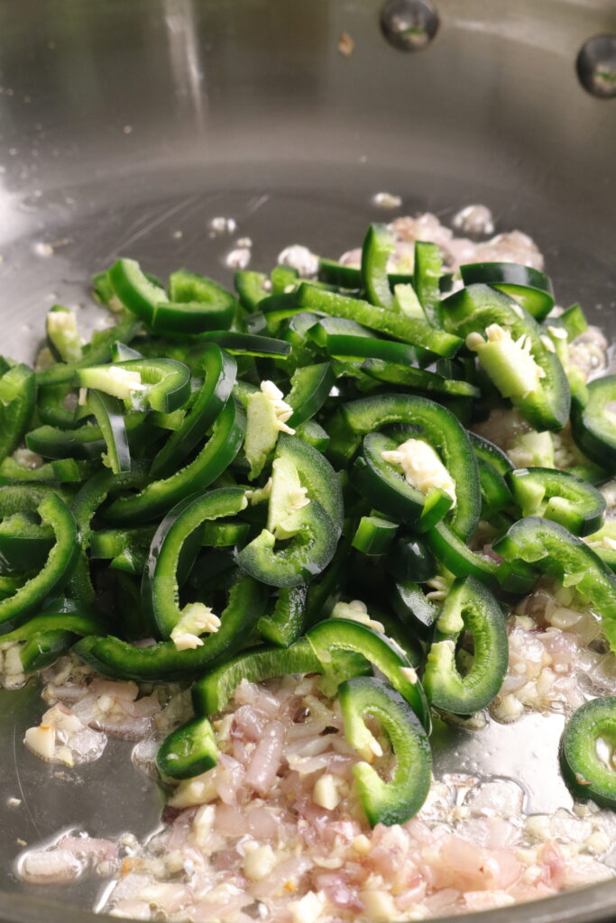 add sliced jalapenos