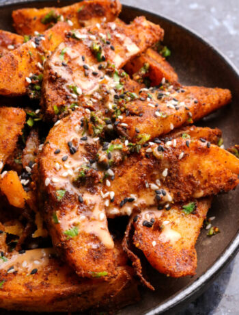 sesame potato wedges