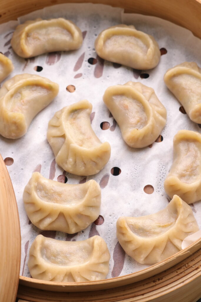 steamed veggie dumplings