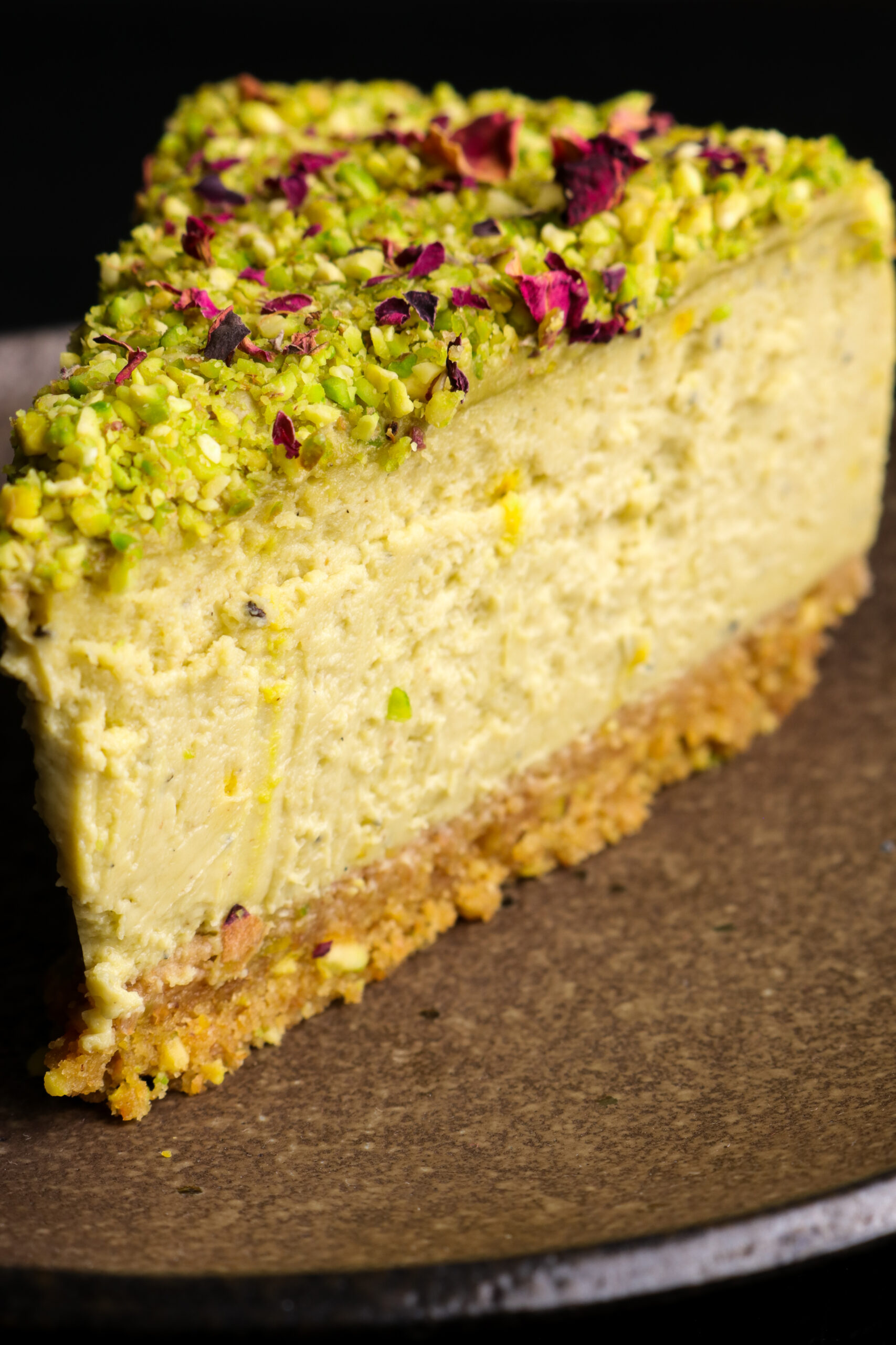 Baked Pistachio Kulfi Cheesecake Dish by Rish