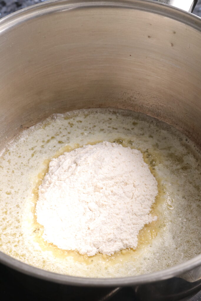 flour and butter in a saucepan