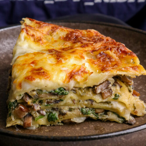 mushroom and chestnut lasagne