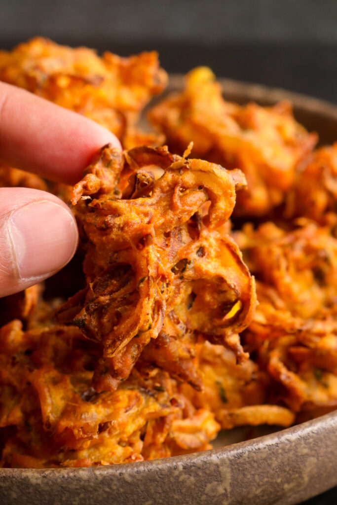 Crispy onion bhajia