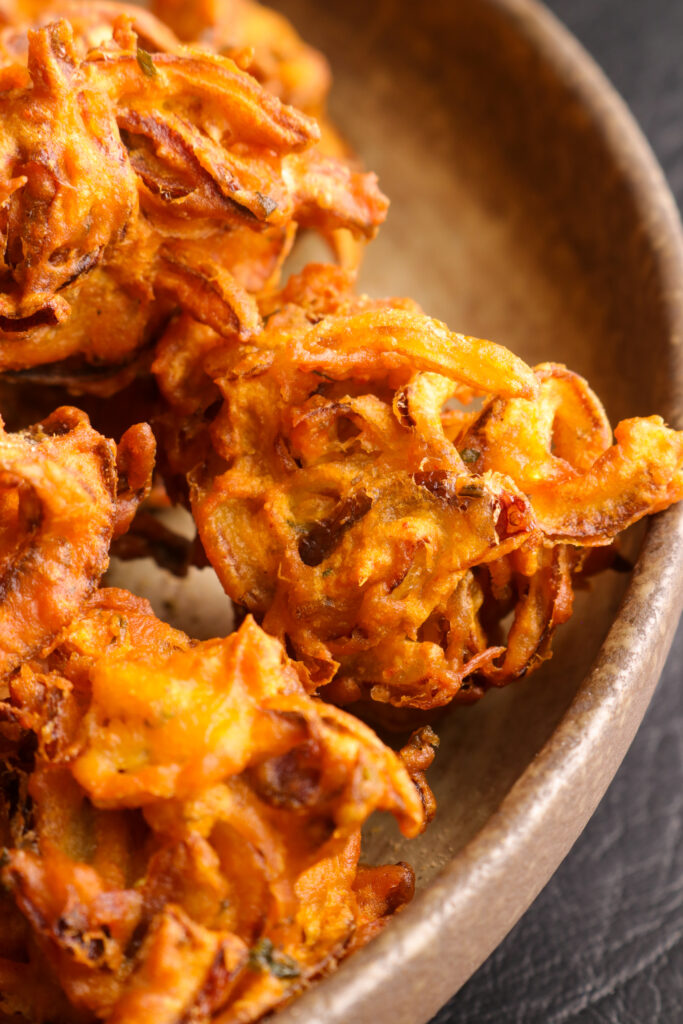 Crispy onion bhajia