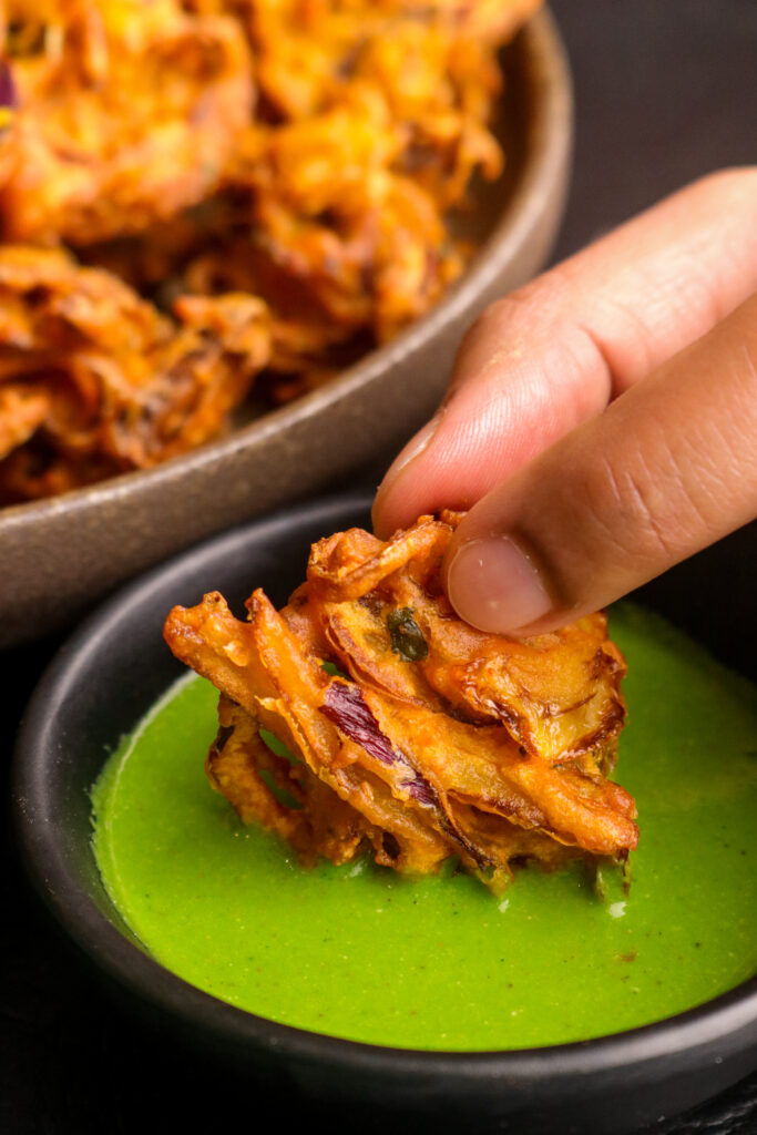 Crispy onion bhajia