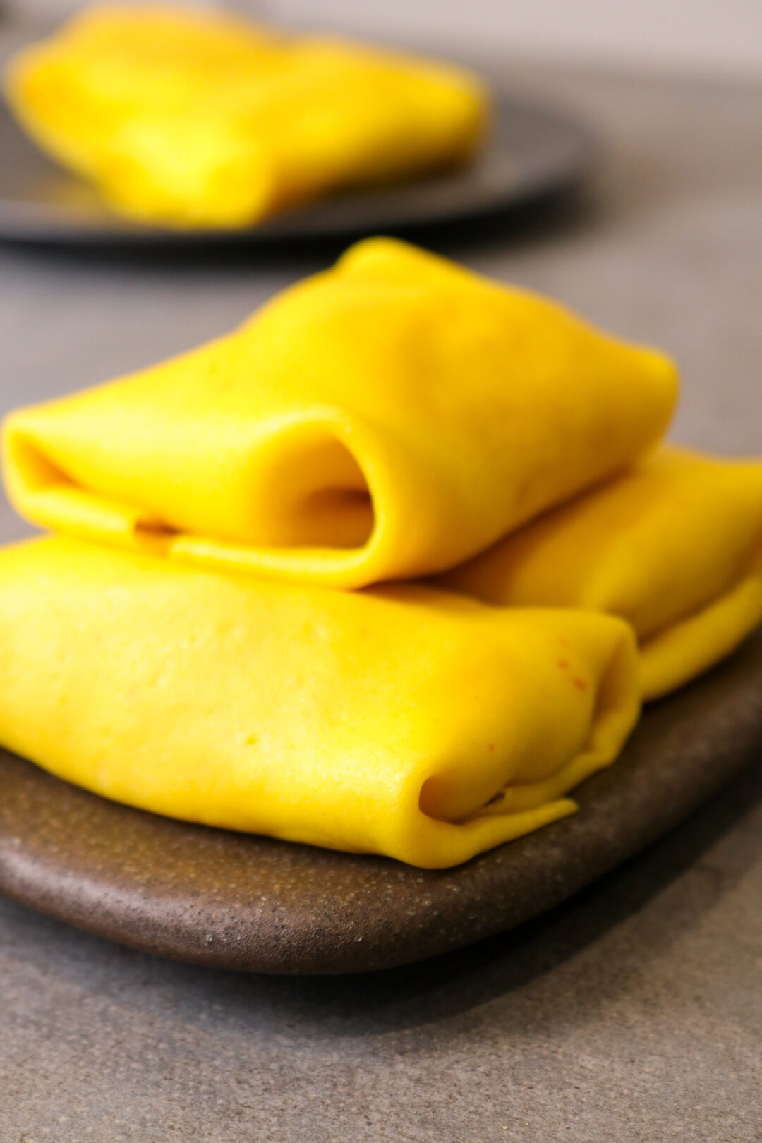 Mango Lassi Pancakes - (Hong Kong style mango pancakes) - Dish by Rish