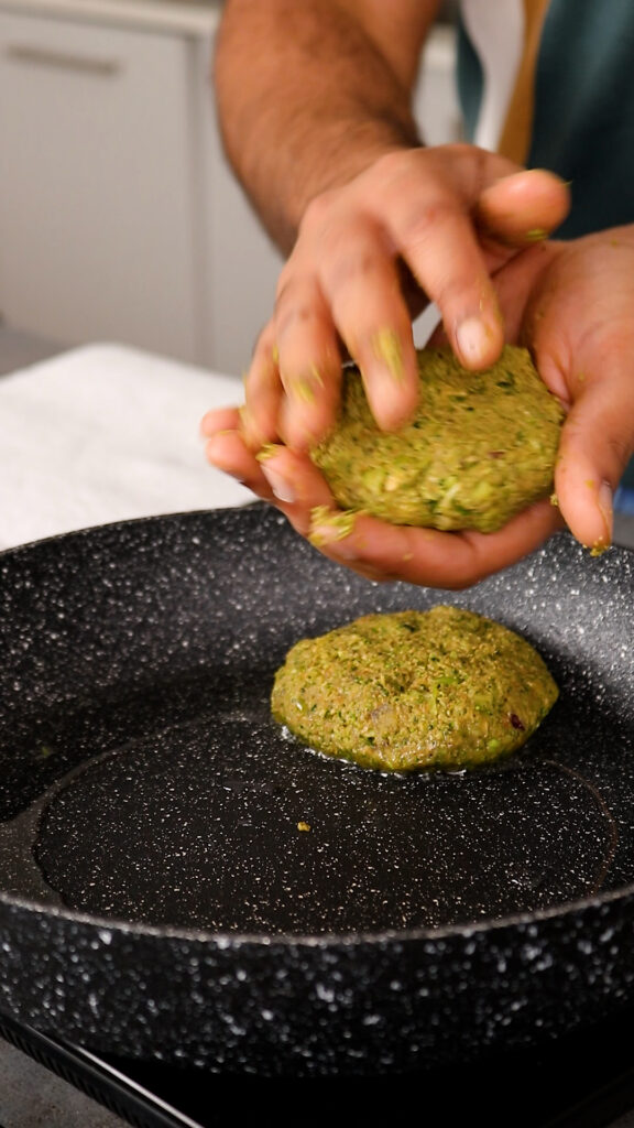 shape mixture into burger patties