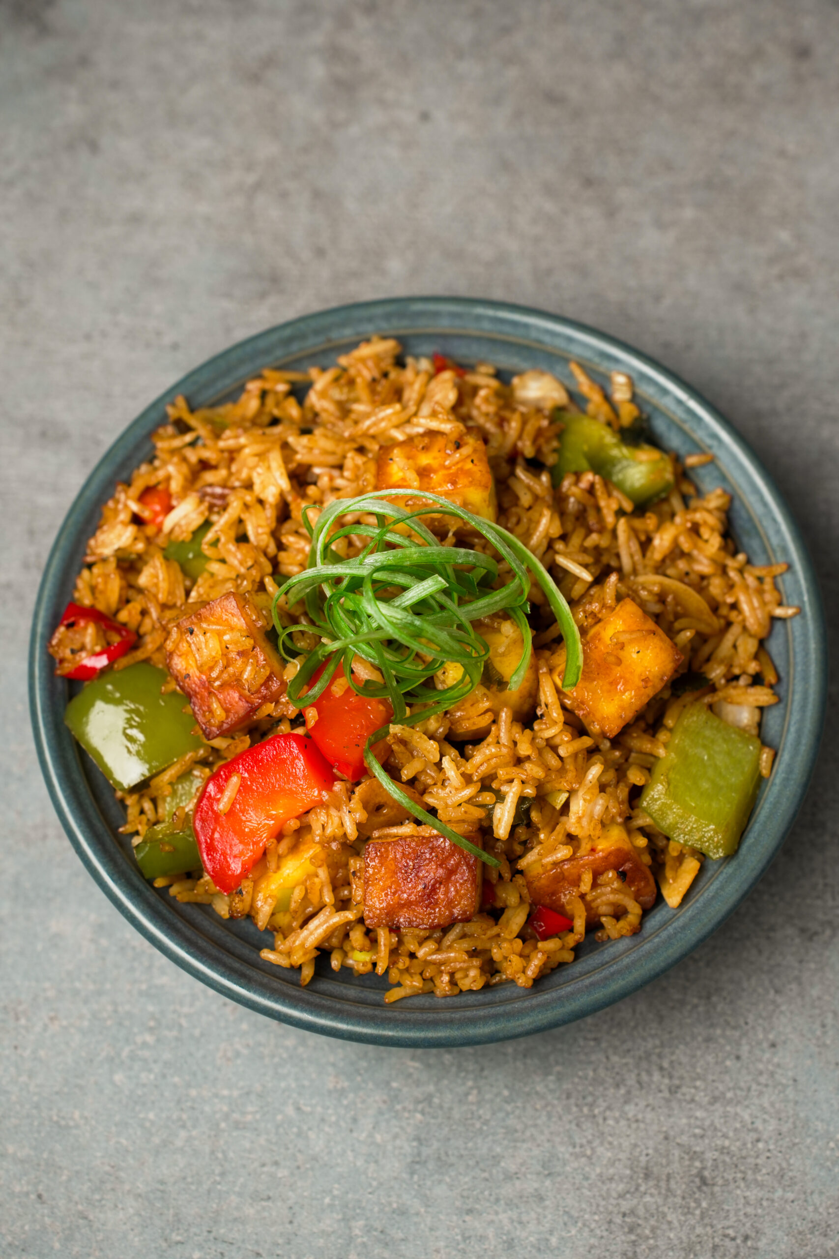 Garlic Pepper Paneer Fried Rice - Dish by Rish