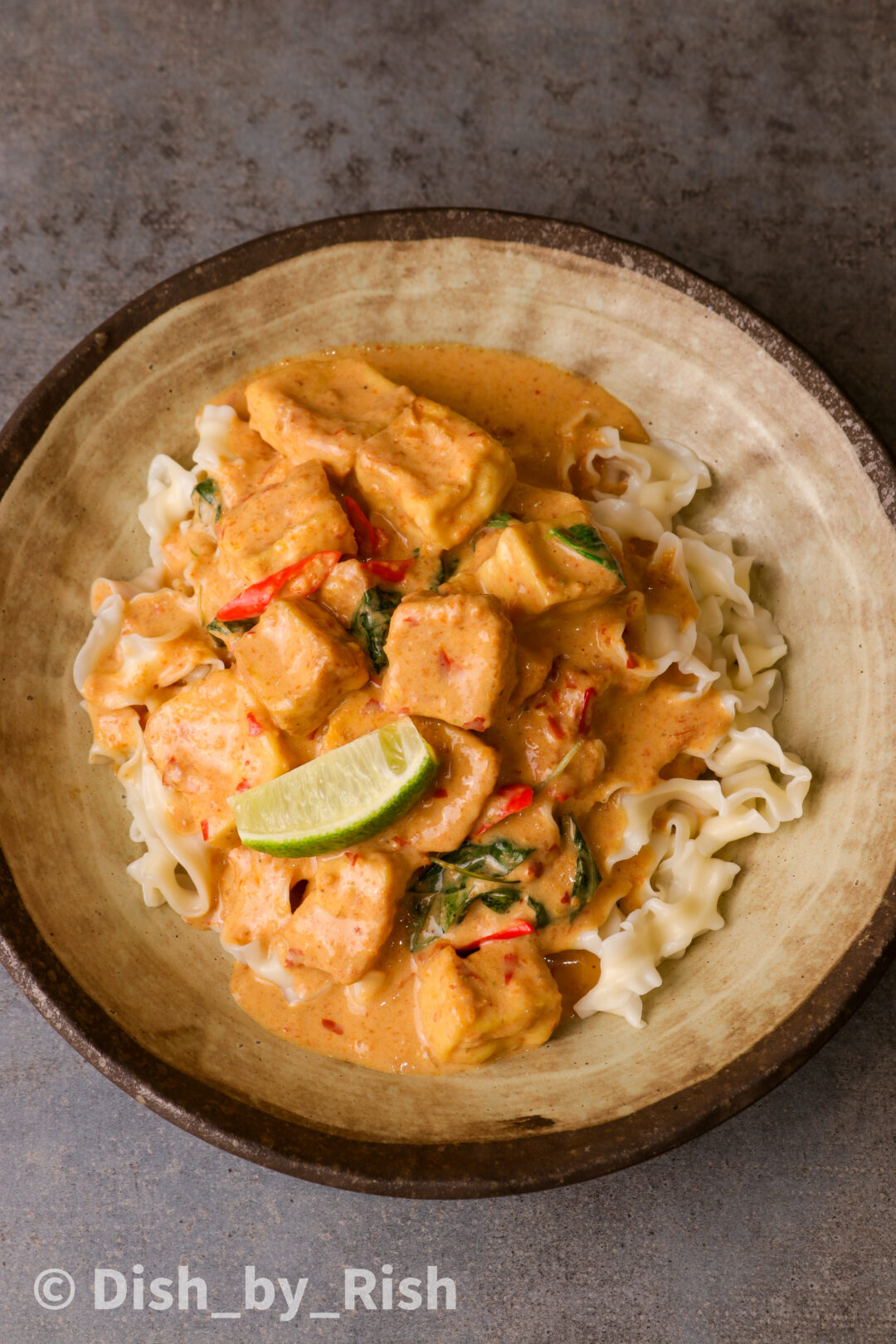 Spicy Tofu with Creamy Coconut Sauce