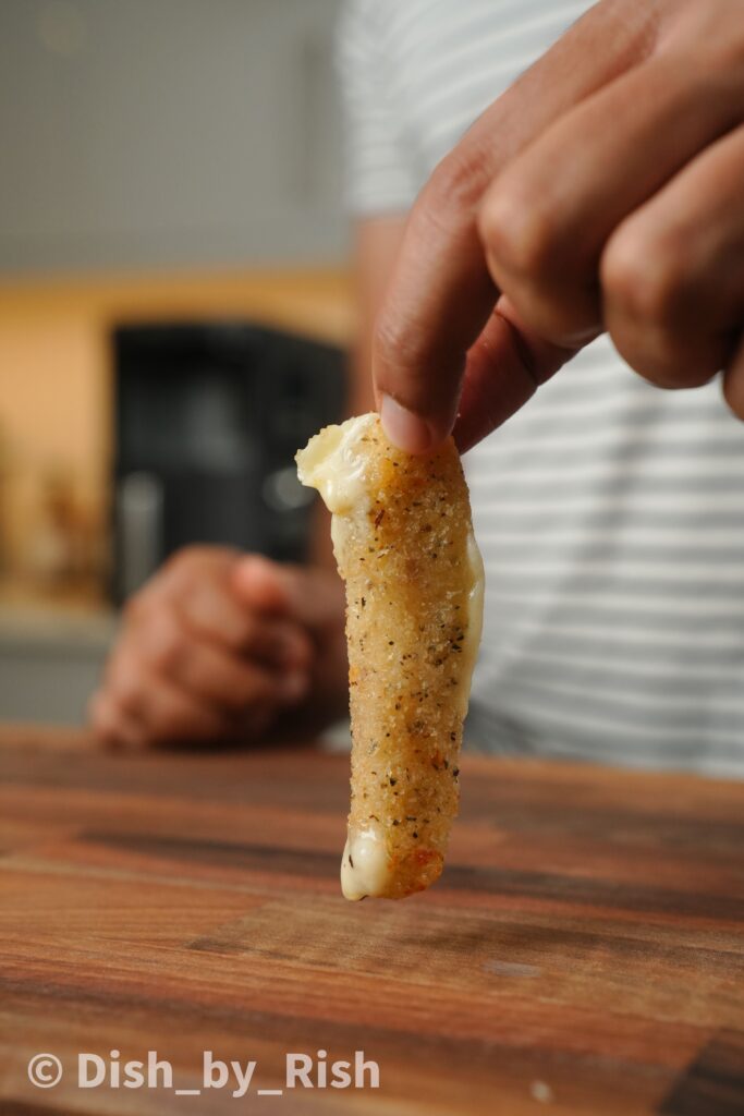 air fried mozzarella sticks