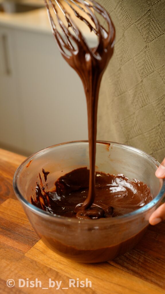 whisking chiffon batter