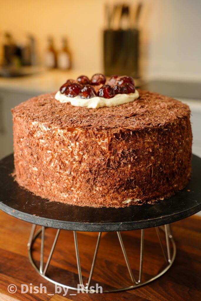 black forest chiffon cake