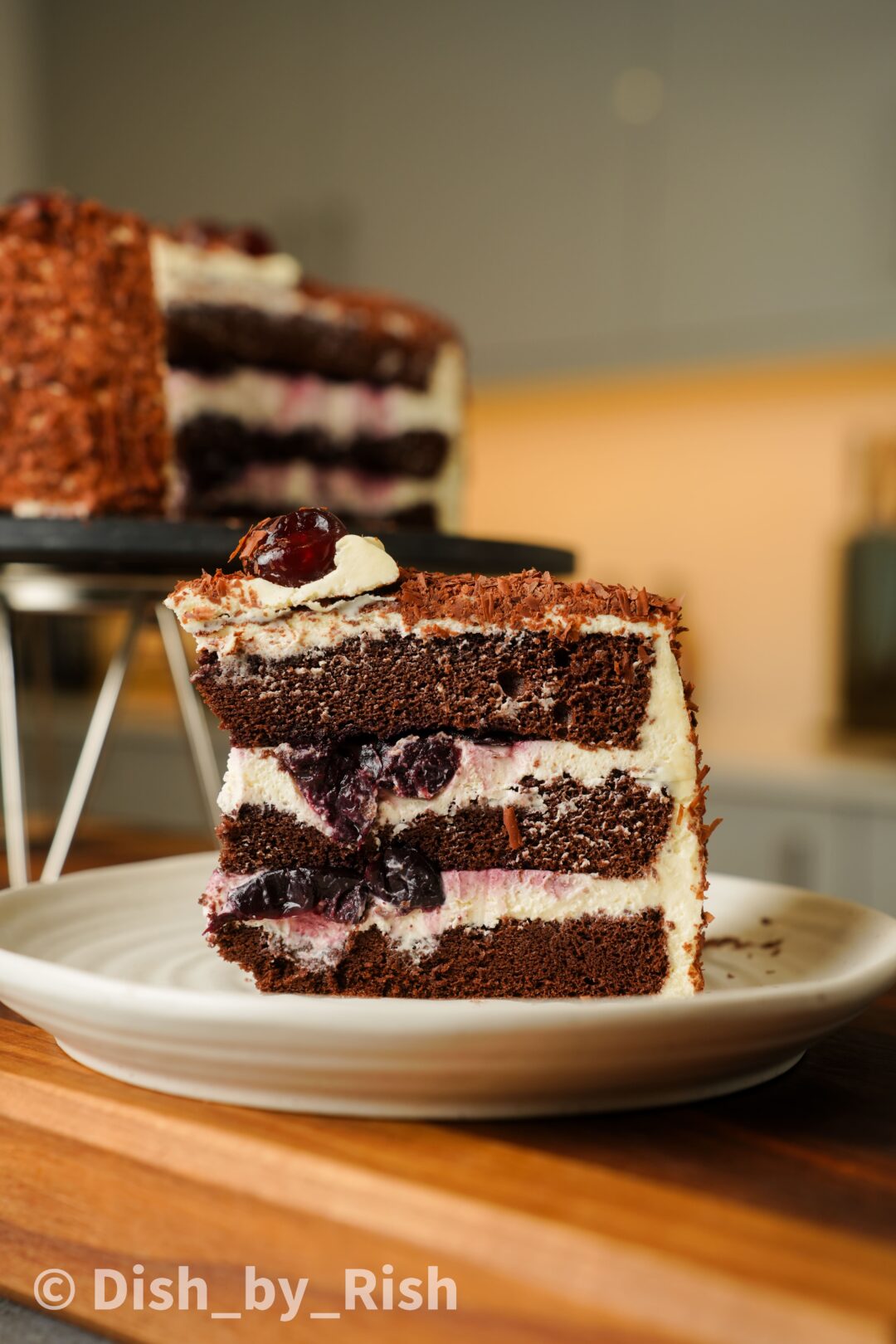 black forest chiffon cake