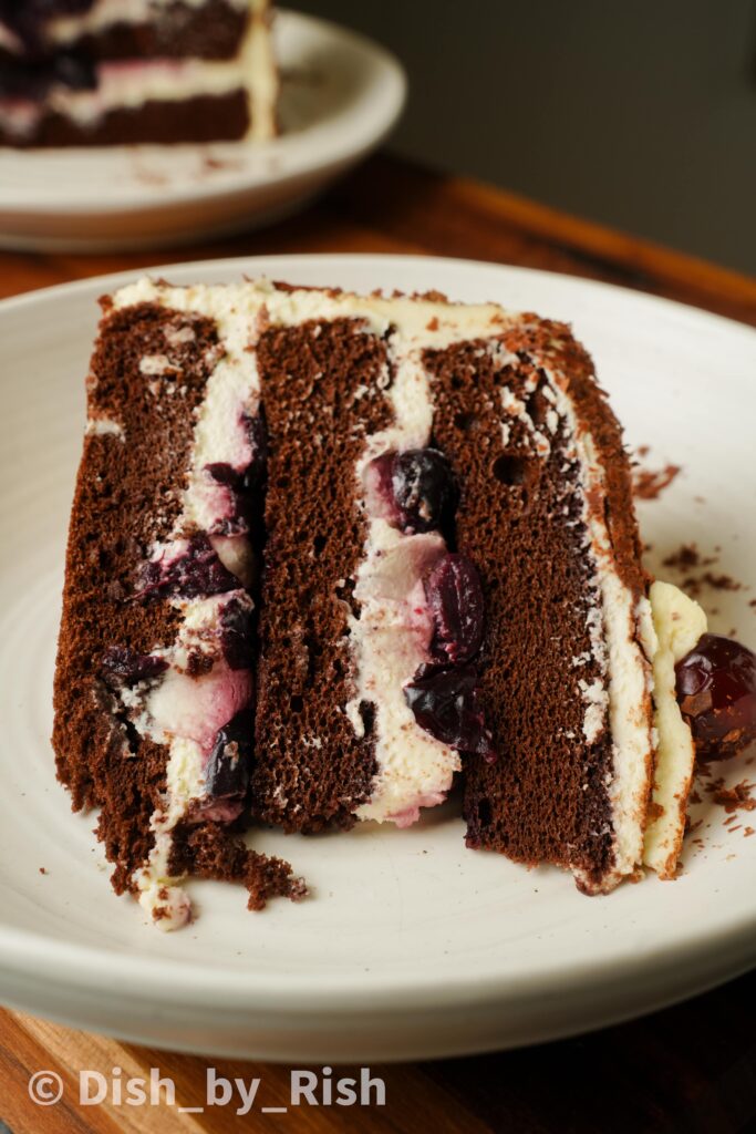 black forest chiffon cake