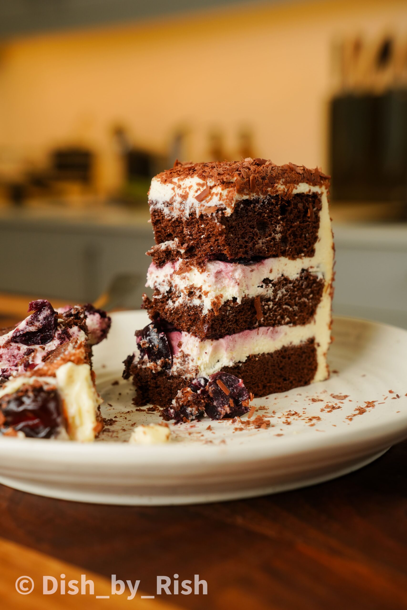 black forest chiffon cake