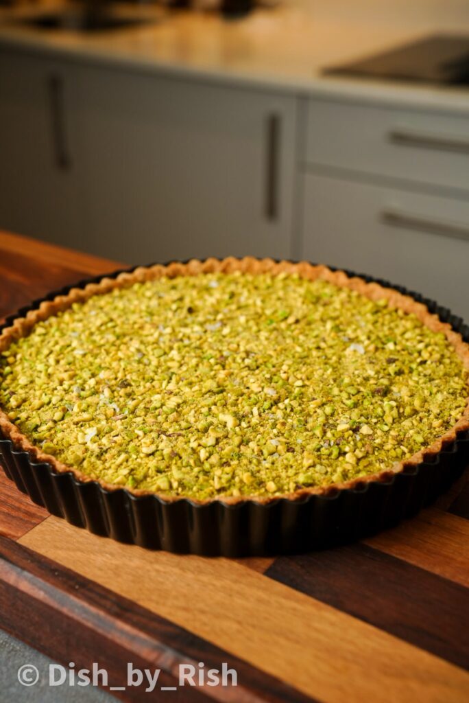 Pistachio Salted Caramel Tart