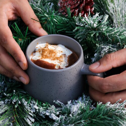 spiced nutty hot chocolate