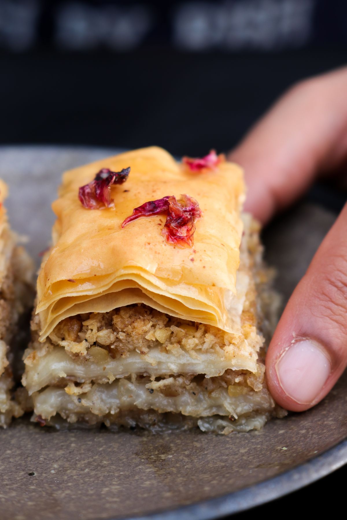 coconut and walnut baklava