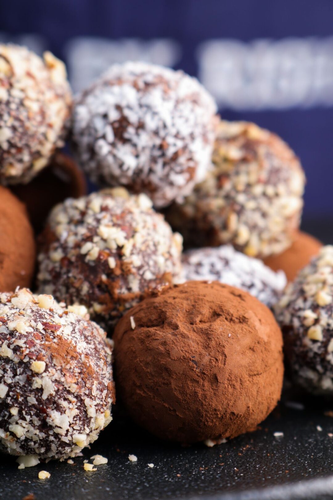 dark chocolate truffles