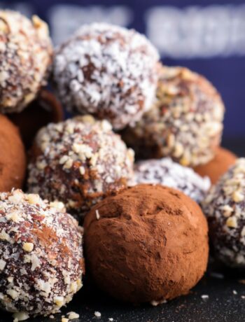 dark chocolate truffles