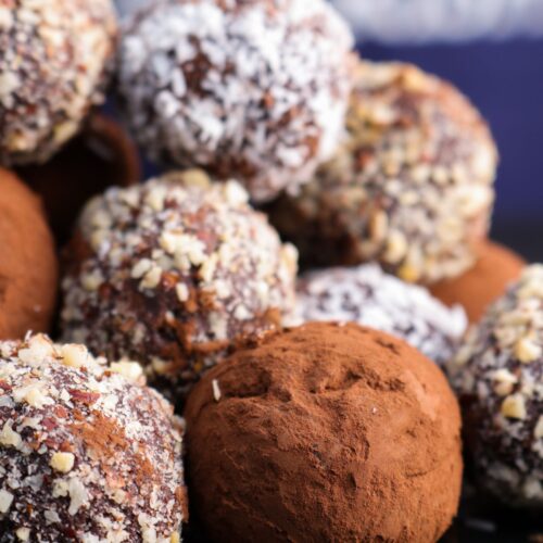 dark chocolate truffles