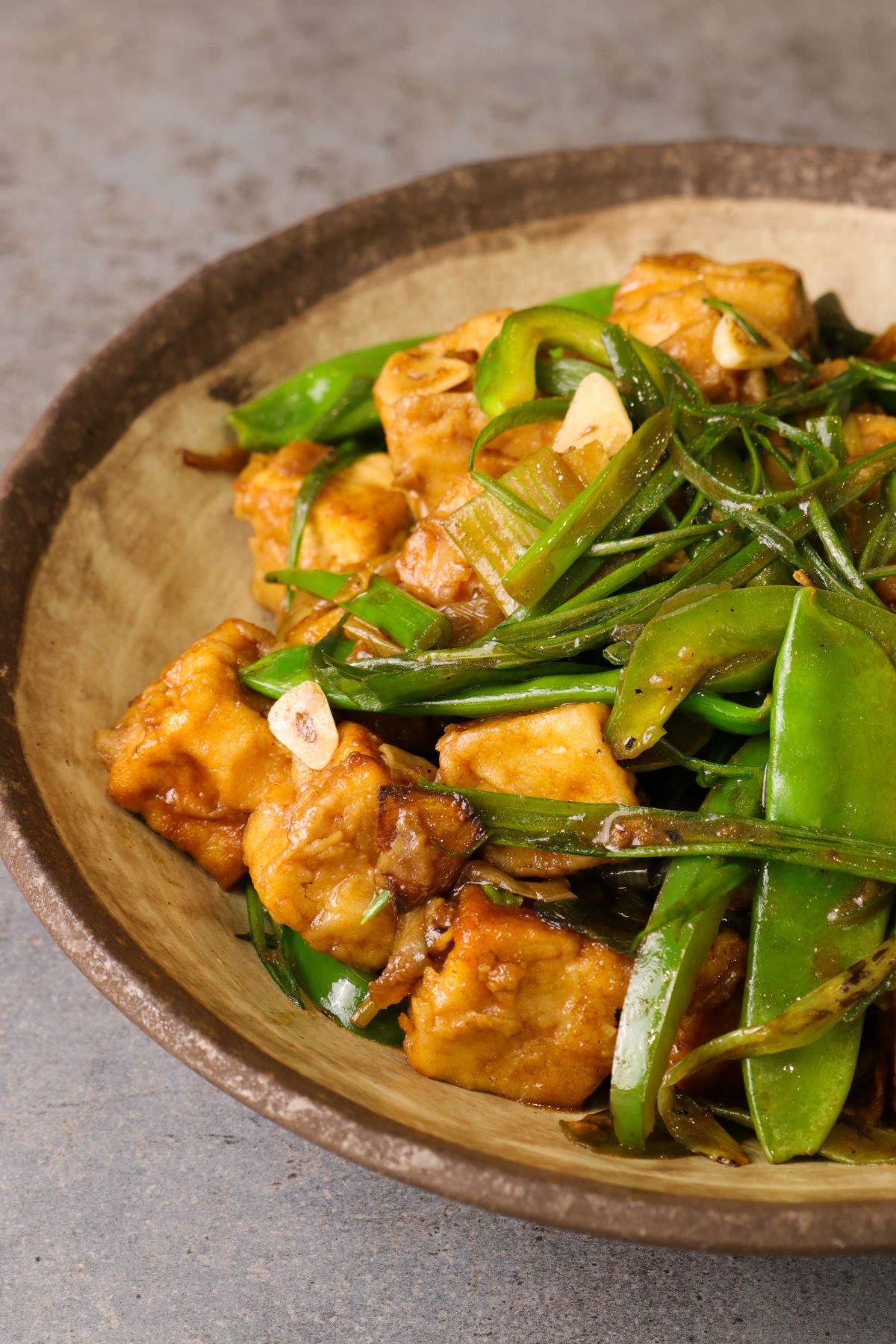 Ginger and Spring Onion Tofu