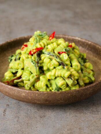 creamy roasted vegetable pasta