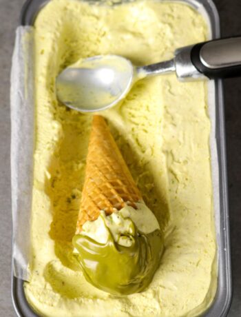 no churn Pistachio Ice Cream