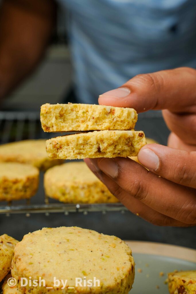 Almond and Pistachio Kulfi Shortbread