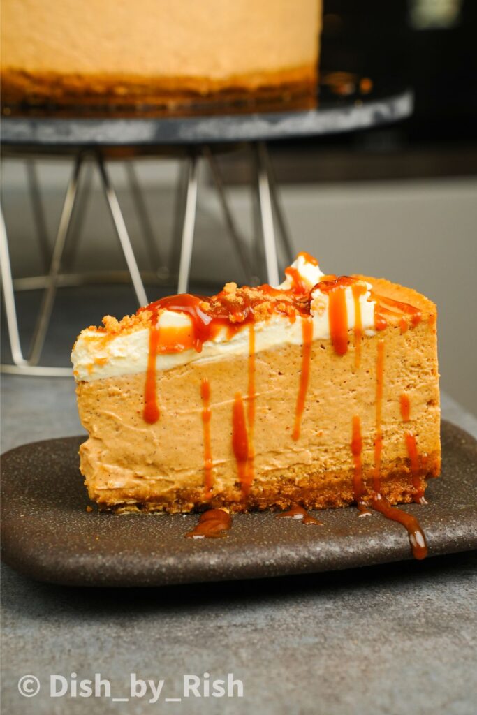 baked pumpkin spice cheesecake