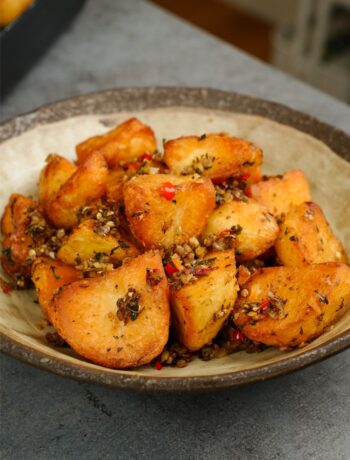 spicy ghee roast potatoes