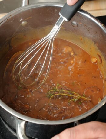 simmering masala onion gravy