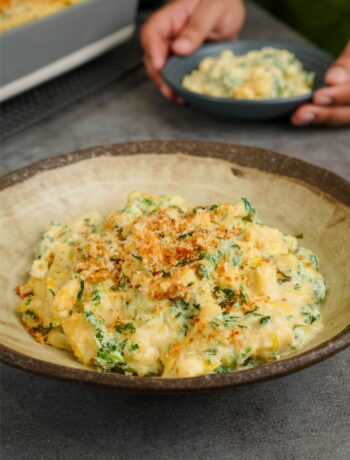 spinach and ricotta mac and cheese