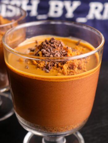 biscoff and chocolate mousse