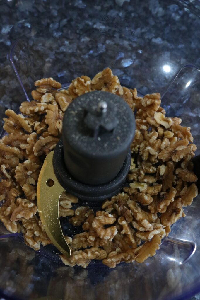 walnuts in a food processor