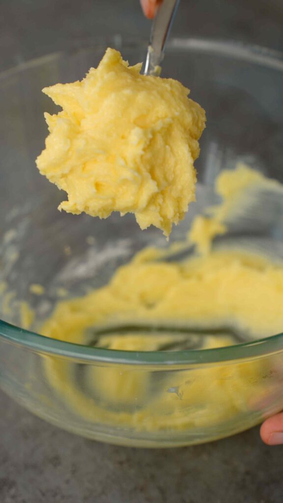 mixing butter and sugar